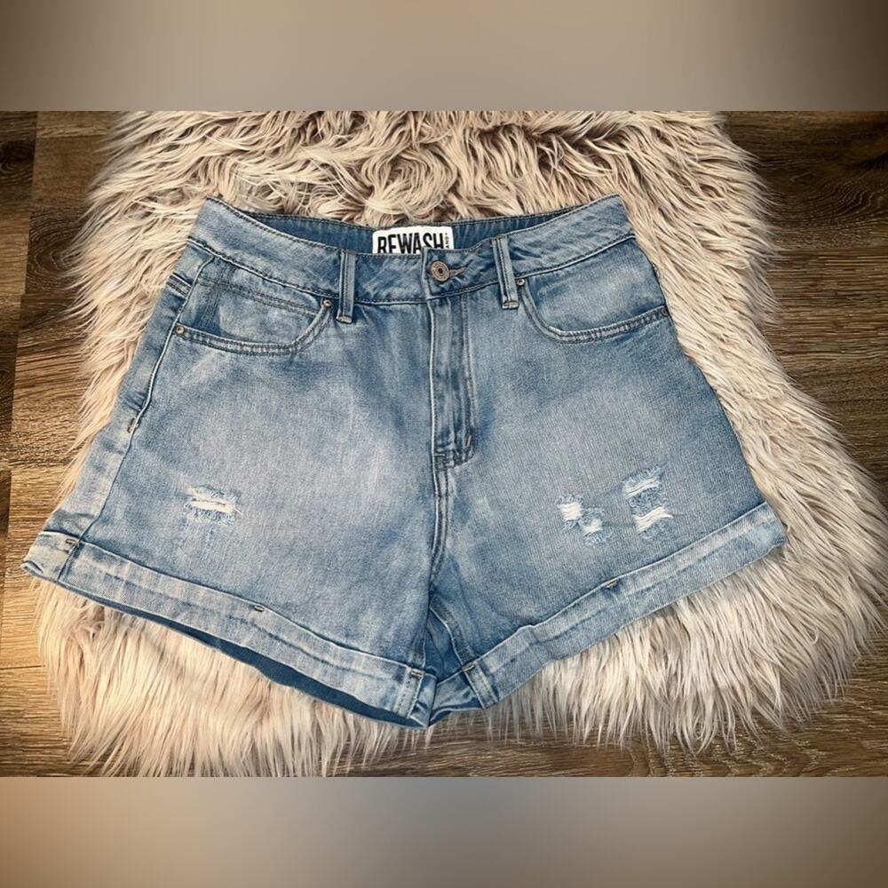Rewash brand women’s blue jeans shorts